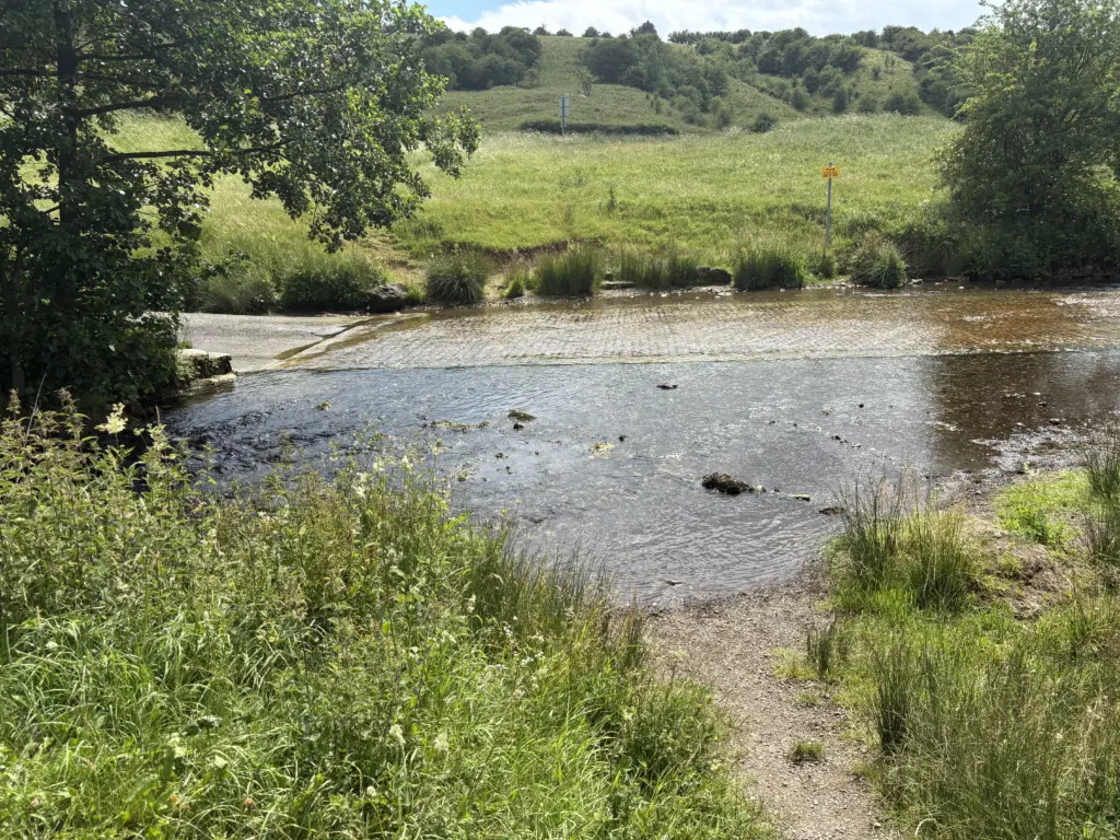 Ford just too deep to ride through